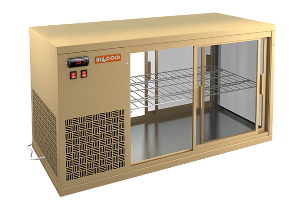 Витрина холодильная HICOLD VRL T 900 L Beige