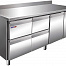 Стол с охлаждаемым шкафом Cooleq GN3240TN 4 ящика 1 дверь бортик